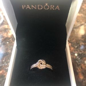 Pandora Rose Gold Love Knot Ring
